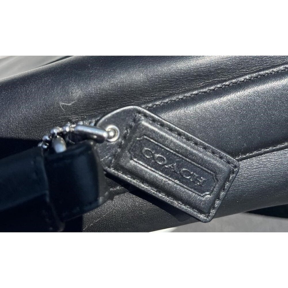 Coach F06455 Thompson Black Briefcase Laptop Bag With Buckle Detail 2010 - Picture 5 of 6